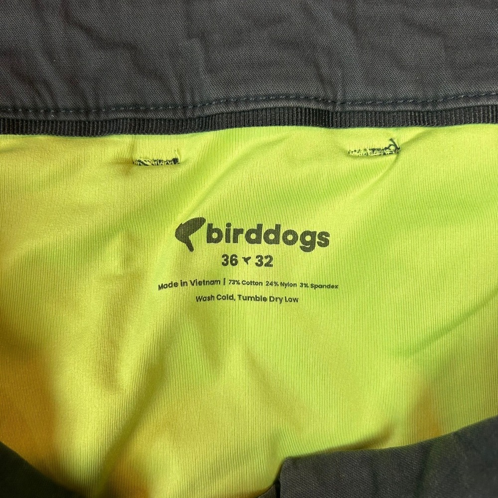 Birddogs Lined Chino Pants Stretch Built-in Liner Mens 36x32 Gray - Picture 10 of 14